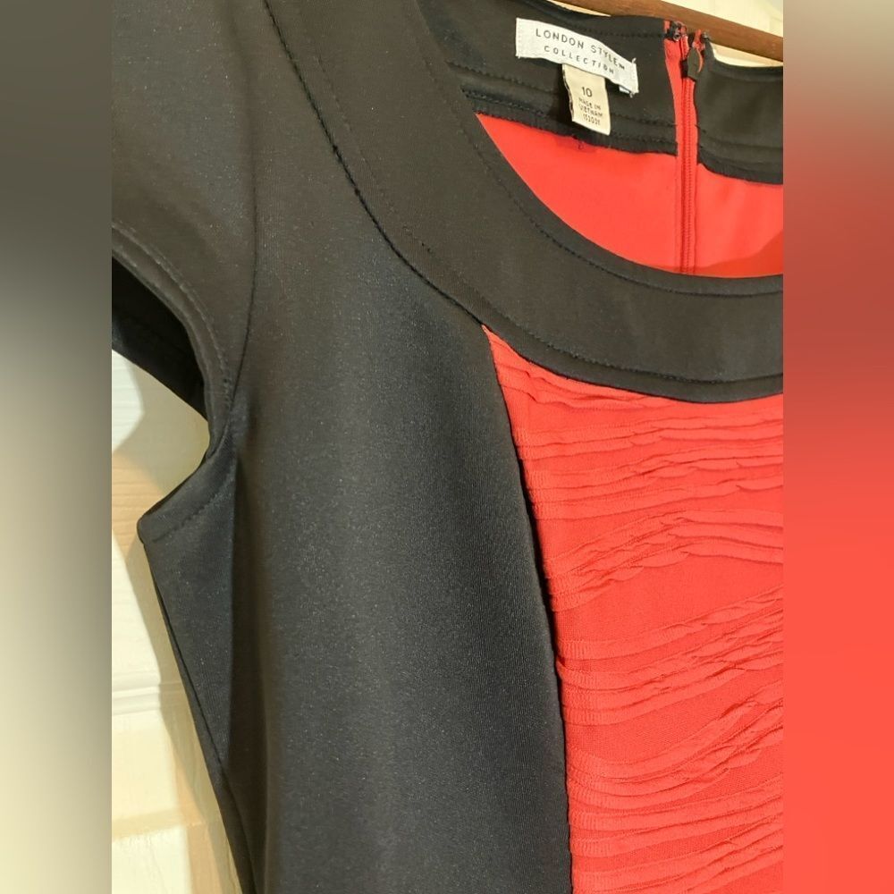 London Style Collection, knee length, cap sleeves, excellent condition, size 10 - Picture 3 of 4